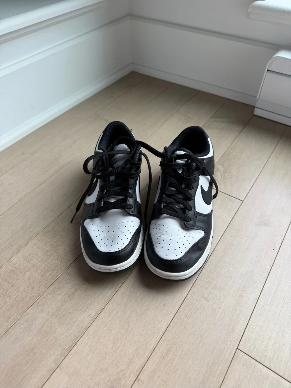 Nike Panda Dunk Black & White Low-Top Sneakers - Picture 2 of 4